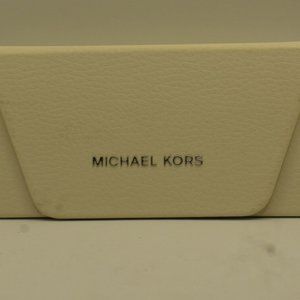 MICHAEL KORS WHITE ENVELOPE SNAP STYLE HARD SIDE GLASSES SUNGLASSES CASE